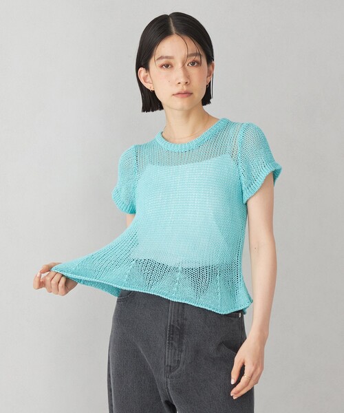 IENA（イエナ）の「メッシュニットプルオーバー（ニット