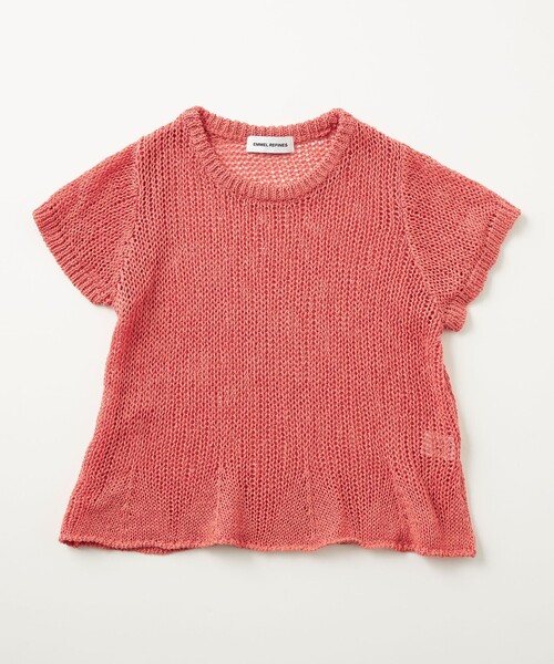 EMMEL REFINES(エメルリファインズ)の「<EMMEL REFINES>EM HW クルーネック メッシュ ニット プルオーバー(ニット/セーター・レディース・ナチュラル/ターコイズブルー/ピンク・FREE)」の8枚目の写真