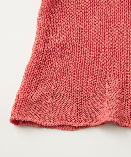 EMMEL REFINES(エメルリファインズ)の「<EMMEL REFINES>EM HW クルーネック メッシュ ニット プルオーバー(ニット/セーター・レディース・ナチュラル/ターコイズブルー/ピンク・FREE)」の4枚目の写真