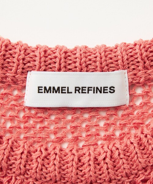 EMMEL REFINES(エメルリファインズ)の「<EMMEL REFINES>EM HW クルーネック メッシュ ニット プルオーバー(ニット/セーター・レディース・ナチュラル/ターコイズブルー/ピンク・FREE)」の17枚目の写真