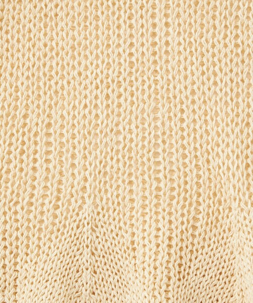 EMMEL REFINES(エメルリファインズ)の「<EMMEL REFINES>EM HW クルーネック メッシュ ニット プルオーバー(ニット/セーター・レディース・ナチュラル/ターコイズブルー/ピンク・FREE)」の21枚目の写真