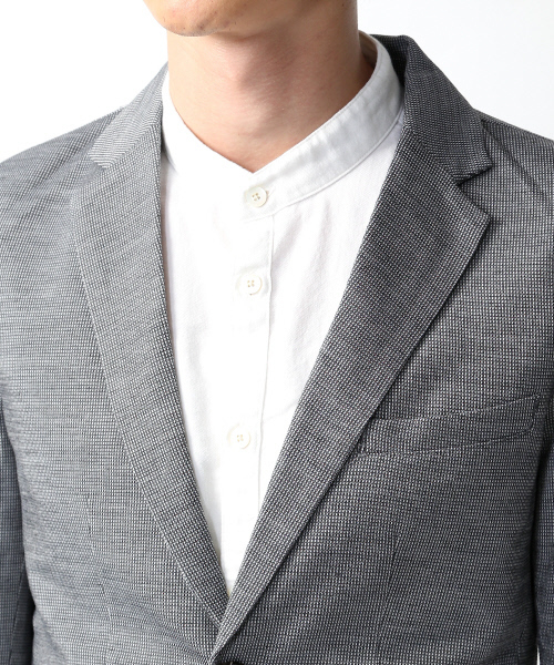 ABAHOUSE（アバハウス）の「【FLEX JACKET】サーフニットジャケット（テーラードジャケット・メンズ・グレー/ネイビー・3/2/4）」の7枚目の写真