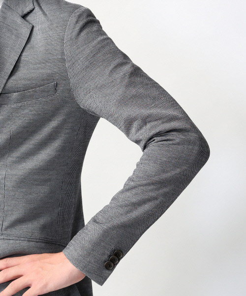 ABAHOUSE（アバハウス）の「【FLEX JACKET】サーフニットジャケット（テーラードジャケット・メンズ・グレー/ネイビー・3/2/4）」の8枚目の写真