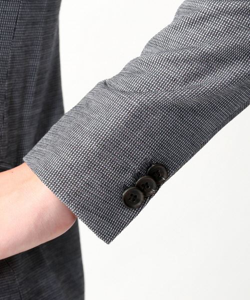 ABAHOUSE（アバハウス）の「【FLEX JACKET】サーフニットジャケット（テーラードジャケット・メンズ・グレー/ネイビー・3/2/4）」の9枚目の写真