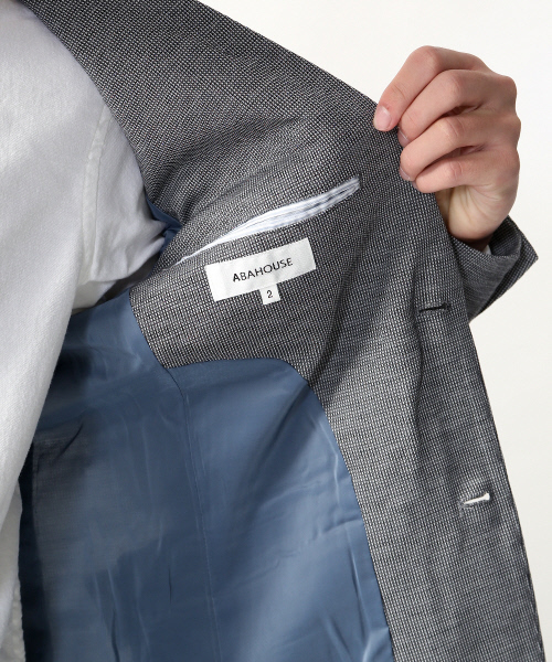 ABAHOUSE（アバハウス）の「【FLEX JACKET】サーフニットジャケット（テーラードジャケット・メンズ・グレー/ネイビー・3/2/4）」の12枚目の写真