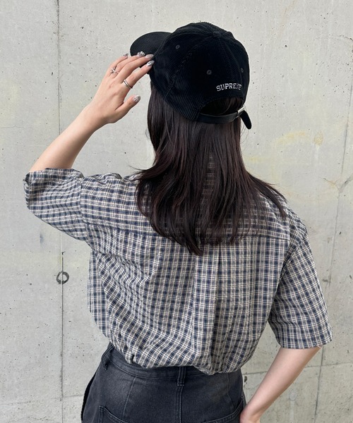 kutir（クティール）の「シアサッカーチェックシャツ（シャツ/ブラウス