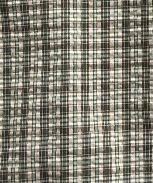 kutir（クティール）の「シアサッカーチェックシャツ（シャツ/ブラウス・レディース・ブルー/グリーン/レッド/ホワイト/イエロー/ブラック/ライトブルー・FREE）」の13枚目の写真