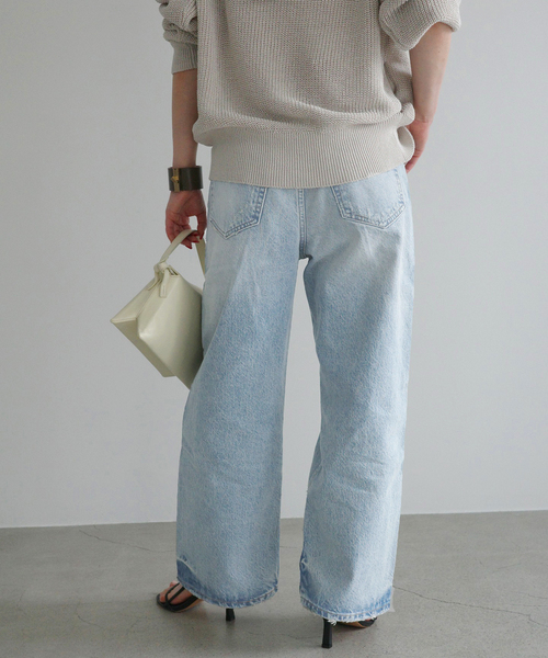 AP STUDIO（エーピーストゥディオ）の「【HOPE/ホープ】DROP JEANS（デニムパンツ・レディース・サックスブルー・28/27/26/25）」の7枚目の写真