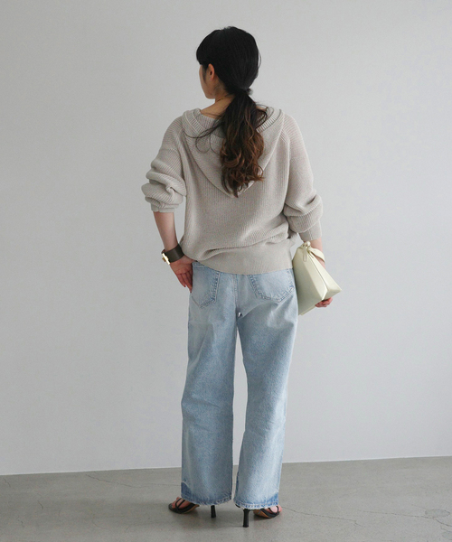 AP STUDIO（エーピーストゥディオ）の「【HOPE/ホープ】DROP JEANS（デニムパンツ・レディース・サックスブルー・28/27/26/25）」の10枚目の写真