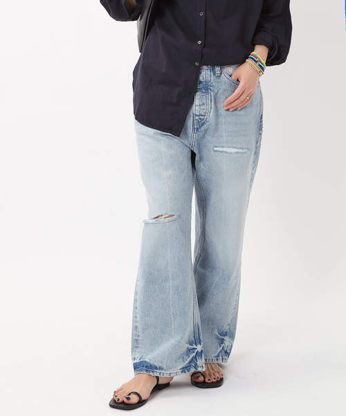 AP STUDIO（エーピーストゥディオ）の「【HOPE/ホープ】DROP JEANS（デニムパンツ・レディース・サックスブルー・28/27/26/25）」の11枚目の写真