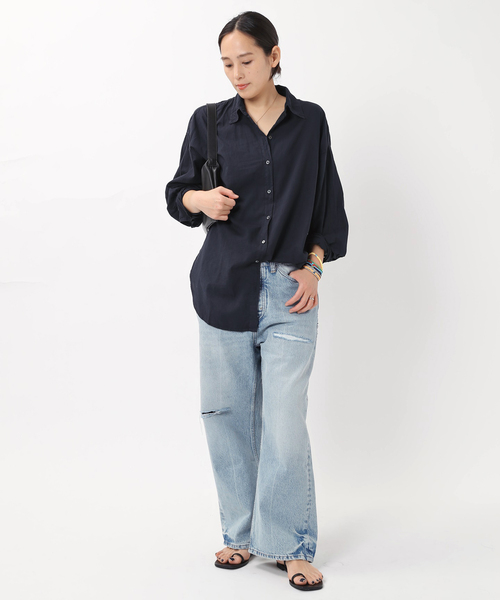 AP STUDIO（エーピーストゥディオ）の「【HOPE/ホープ】DROP JEANS（デニムパンツ・レディース・サックスブルー・28/27/26/25）」の12枚目の写真