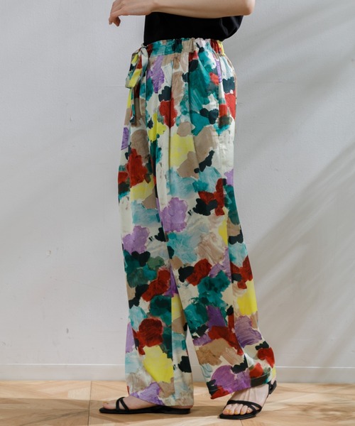 AMERICAN RAG CIE（アメリカンラグシー）の「アブストラクトイージーパンツ（その他パンツ・レディース・イエロー/ブルー・FREE）」の16枚目の写真