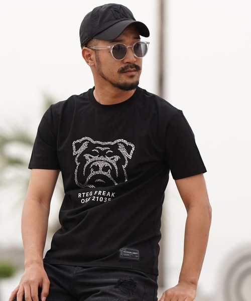 adamsJUGGLER(アダムスジャグラー)の「L.Sドッグティー(Tシャツ/カットソー・メンズ・ホワイト/ブラック・XL/S/M/L/XXL)」の1枚目の写真