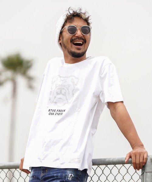 adamsJUGGLER(アダムスジャグラー)の「L.Sドッグティー(Tシャツ/カットソー・メンズ・ホワイト/ブラック・XL/S/M/L/XXL)」の15枚目の写真