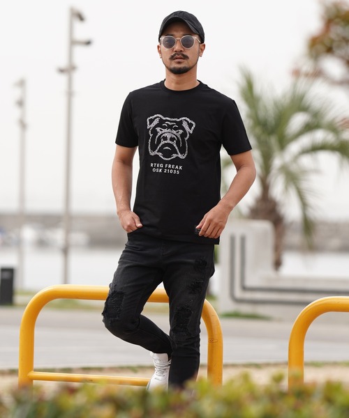 adamsJUGGLER(アダムスジャグラー)の「L.Sドッグティー(Tシャツ/カットソー・メンズ・ホワイト/ブラック・XL/S/M/L/XXL)」の8枚目の写真