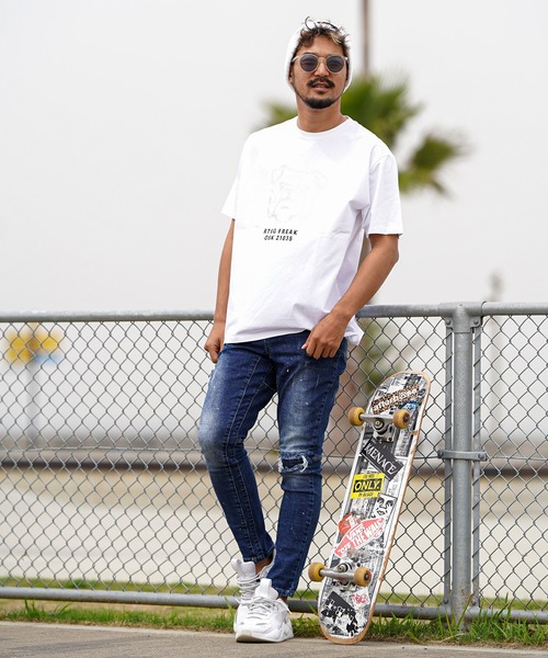 adamsJUGGLER(アダムスジャグラー)の「L.Sドッグティー(Tシャツ/カットソー・メンズ・ホワイト/ブラック・XL/S/M/L/XXL)」の9枚目の写真