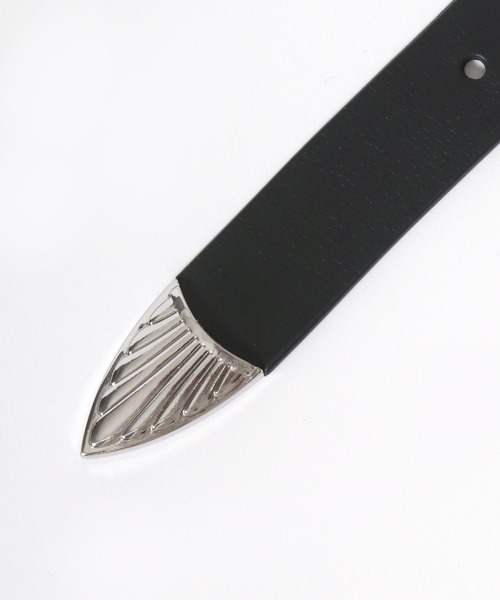 Lee（リー）の「Lee/リー 25mm 細め 本革 ウエスタンレザーベルト（ベルト・メンズ・ダークブラウン/ブラック・FREE）」の6枚目の写真