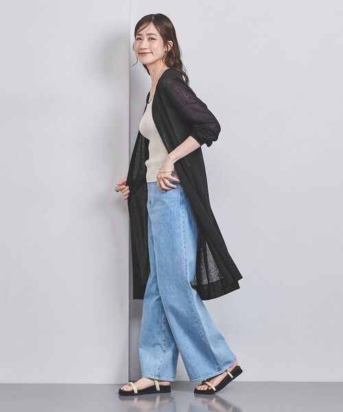 b4335【ユナイテッドアローズ】レディース　ニットカーディガン　ロング　長袖 UNITED ARROWS（ユナイテッドアローズ）の「ロング ニット