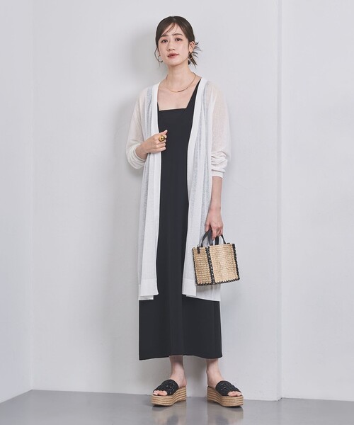 b4335【ユナイテッドアローズ】レディース　ニットカーディガン　ロング　長袖 UNITED ARROWS（ユナイテッドアローズ）の「ロング ニット