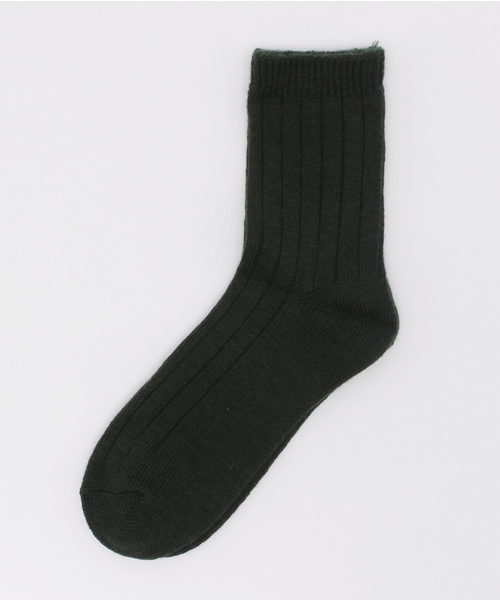 WEGO（ウィゴー）の「WEGO/ウール混リブソックス（ソックス/靴下・レディース・イエロー/カーキ/ホワイト/グレー・FREE）」の3枚目の写真