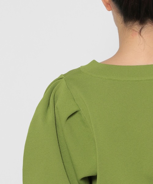 mysty woman（ミスティウーマン）の「メタルボタンショートカーディガン　135561（カーディガン/ボレロ・レディース・オフホワイト/グリーン/ネイビー・FREE）」の11枚目の写真