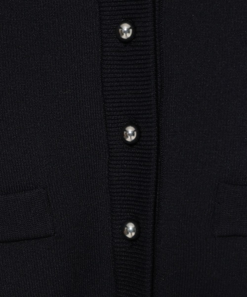 mysty woman（ミスティウーマン）の「メタルボタンショートカーディガン　135561（カーディガン/ボレロ・レディース・オフホワイト/グリーン/ネイビー・FREE）」の5枚目の写真