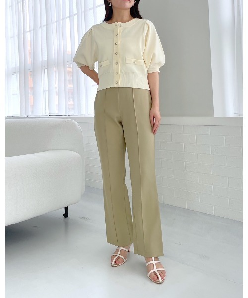 mysty woman（ミスティウーマン）の「メタルボタンショートカーディガン　135561（カーディガン/ボレロ・レディース・オフホワイト/グリーン/ネイビー・FREE）」の22枚目の写真