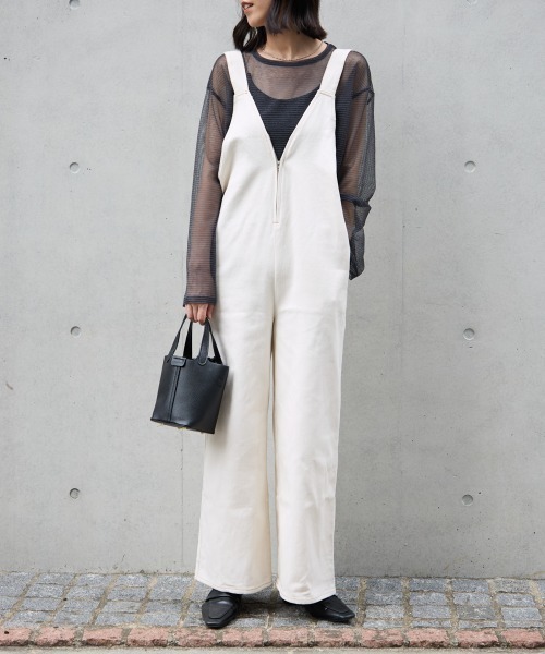 サロペット・オーバーオール・オールインワン Toron GISELe 4月号掲載】atelier SOMETHING LACE UP SALOPETTE