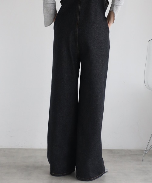 グレディブリリアン　今期　フロントジップサロペット misato___】《低身長サイズあり》フロントジップサロペット