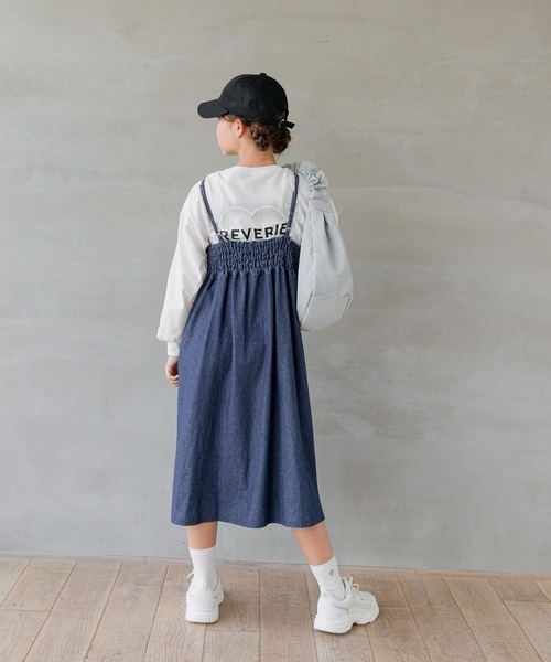 GLOBAL WORK（グローバルワーク）の「デニムキャミワンピース/125325（ワンピース・キッズ・ブルー・120cm/130cm/140cm/150cm/160cm）」の18枚目の写真