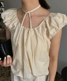 Amiur | cloud back ribbon tops / クラウドバックリボントップス(Tシャツ/カットソー)