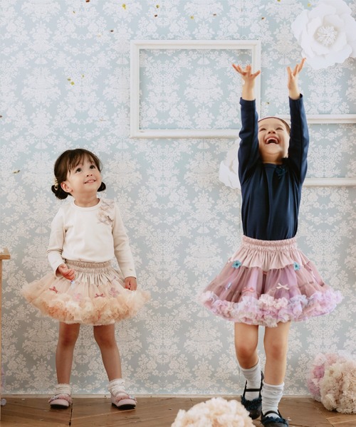 panpantutu（パンパンチュチュ）の「リボンパレードトップス(長袖)(80-130cm)（Tシャツ/カットソー・キッズ・ネイビー/レッド/アイボリー/ブラック/サーモンピンク・80ｃｍ/120cm/130cm/100cm/110cm/90cm）」の10枚目の写真