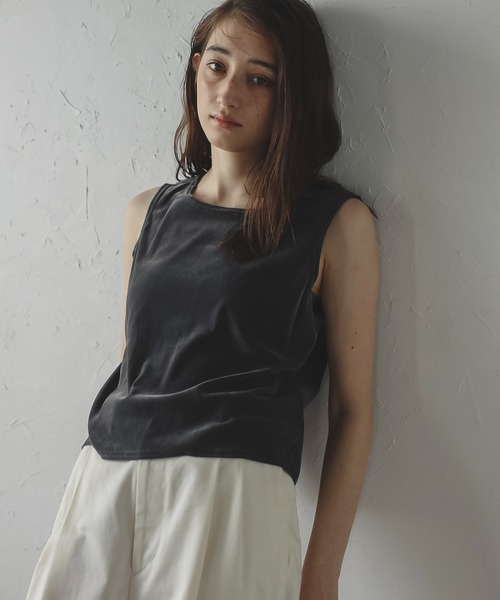 flocky no sleeve pullover / フロッキーノースリーブプルオーバー