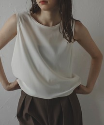 【MINERTE】flocky no sleeve pullover / フロッキーノースリーブプルオーバー