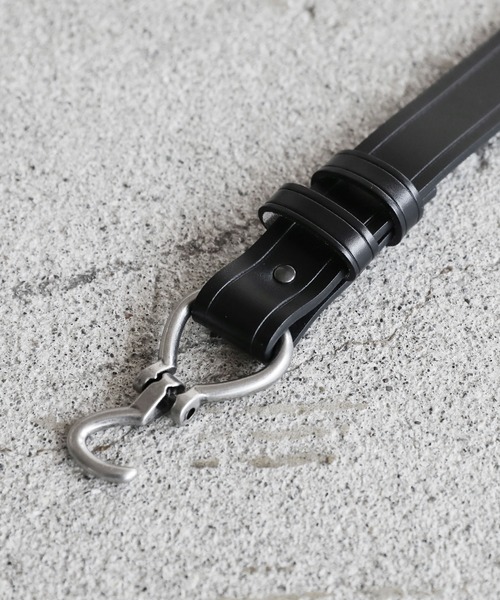 ASTRONOMY(アストロノミー)の「牛革 レザーフックベルト 25㎜(ベルト・メンズ・ブラック/ダークブラウン/ブラック系3/ブラック系2・FREE)」の11枚目の写真