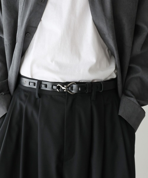 ASTRONOMY(アストロノミー)の「牛革 レザーフックベルト 25㎜(ベルト・メンズ・ブラック/ダークブラウン/ブラック系3/ブラック系2・FREE)」の20枚目の写真