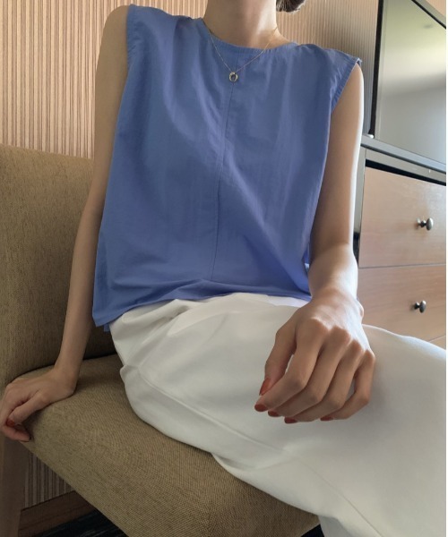 N.s(エヌドットエス)の「バックスリットノースリーブトップス(Tシャツ/カットソー・レディース・ブラック/ホワイト/ブルー・FREE)」の15枚目の写真