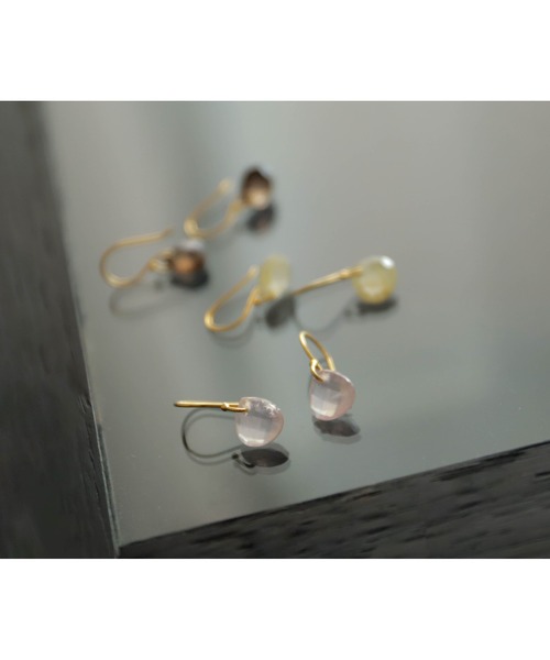 【rapiecage glacon】マロンストーンフックピアス GC（ピアス（両耳用））｜rapiecage（ラピエサージュ）