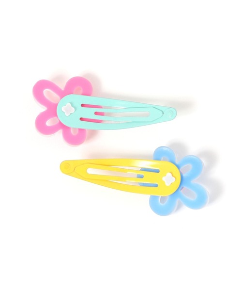 LOWRYS FARM(ローリーズファーム)の「フラワー2Pセットヘアピン 138474(ヘアピン・キッズ・ブルー/ピンク/パープル/イエロー・FREE)」の11枚目の写真