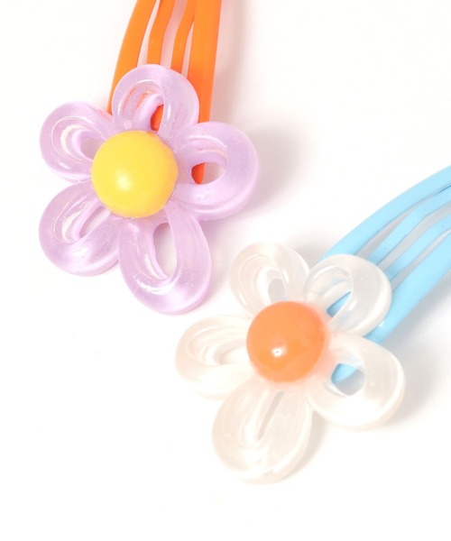 LOWRYS FARM(ローリーズファーム)の「フラワー2Pセットヘアピン 138474(ヘアピン・キッズ・ブルー/ピンク/パープル/イエロー・FREE)」の16枚目の写真