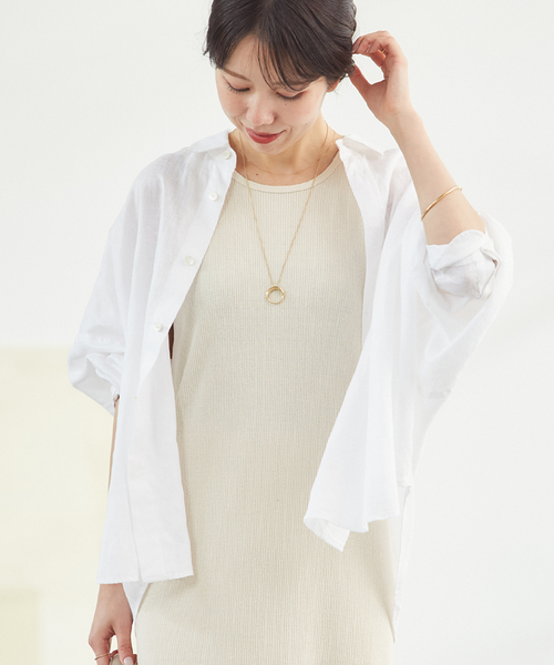 追加》Linen Short シャツ（シャツ/ブラウス）｜Plage