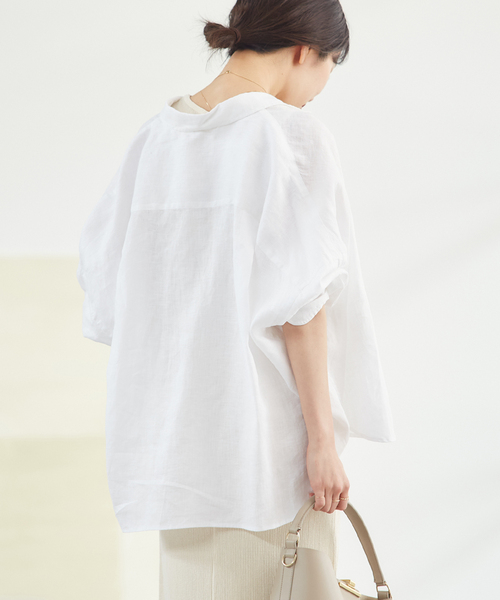 追加》Linen Short シャツ（シャツ/ブラウス）｜Plage（プラージュ）の