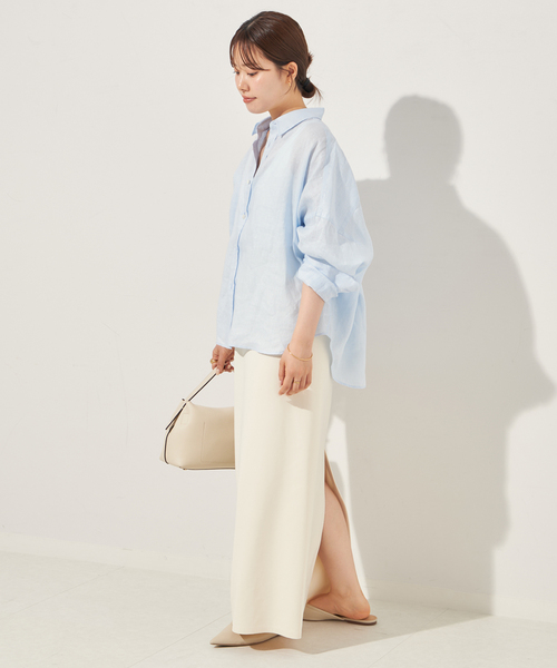 追加》Linen Short シャツ（シャツ/ブラウス）｜Plage
