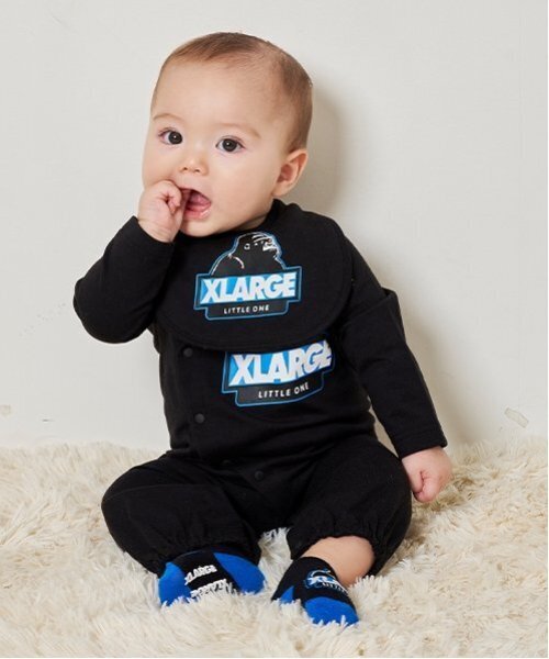XLARGE KIDS（エクストララージキッズ）の「スランテッドOGゴリラスタイ（その他ベビー用品・キッズ・ブラック/エンジ/トップグレー・FREE）」の4枚目の写真