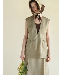 FIKA. ベスト 楽天市場】FIKA. Flower quilting vest フラワーキルティング