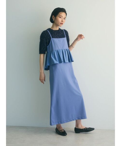 armonia（アルモニーア）の「armonia.ペプラムキャミワンピース（ワンピース・レディース・ブルー/グレー/ブラック・FREE）」の6枚目の写真
