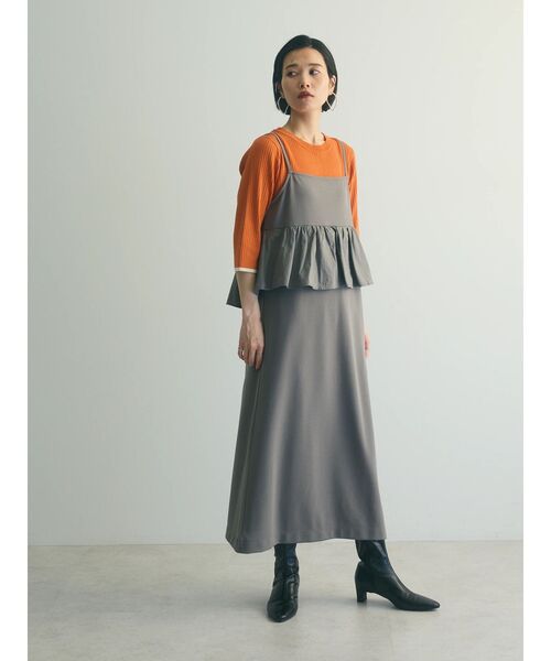 armonia（アルモニーア）の「armonia.ペプラムキャミワンピース（ワンピース・レディース・ブルー/グレー/ブラック・FREE）」の16枚目の写真