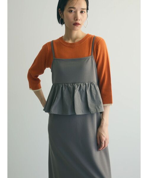 armonia（アルモニーア）の「armonia.ペプラムキャミワンピース（ワンピース・レディース・ブルー/グレー/ブラック・FREE）」の19枚目の写真