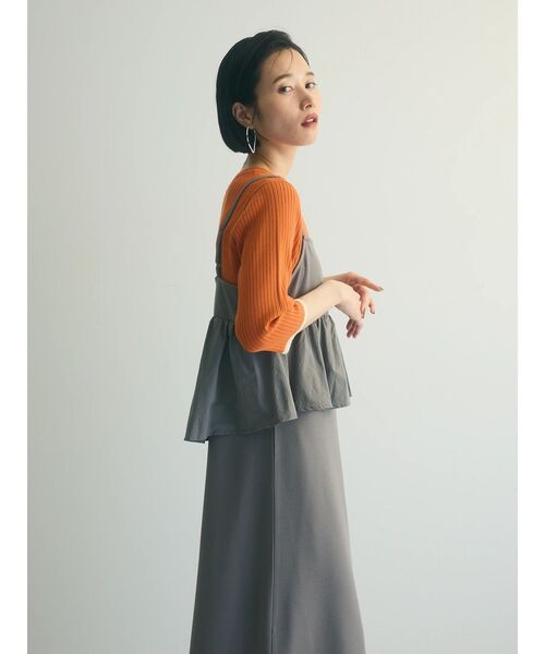 armonia（アルモニーア）の「armonia.ペプラムキャミワンピース（ワンピース・レディース・ブルー/グレー/ブラック・FREE）」の20枚目の写真