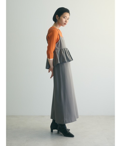 armonia（アルモニーア）の「armonia.ペプラムキャミワンピース（ワンピース・レディース・ブルー/グレー/ブラック・FREE）」の3枚目の写真